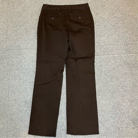 Talbots Heritage Pants Women Size 4 Brown Straight Leg Career - Picture 9 of 9